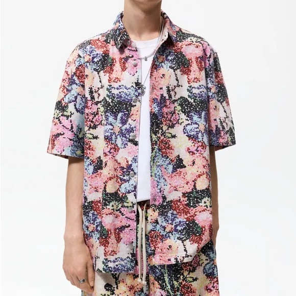 Zara Other - Zara Men’s Floral Print Overshirt Medium